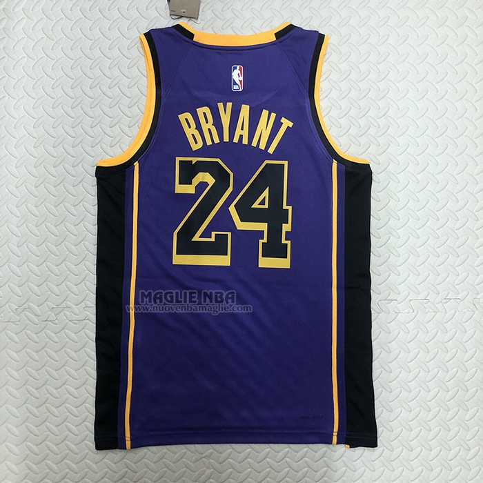 Maglia
 Kobe Bryant NO 24 Los Angeles Lakers Statement 2022-23 Viola
